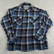 VINTAGE Pendleton Board Shirt Mens Medium Blu...