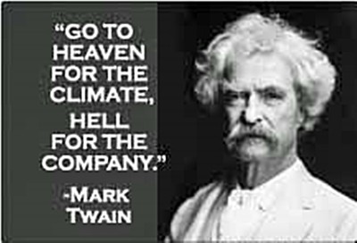 Go To Heaven (Mark Twain)..lustiger Kühlschrankmagnet AUSVERKAUFSPREIS