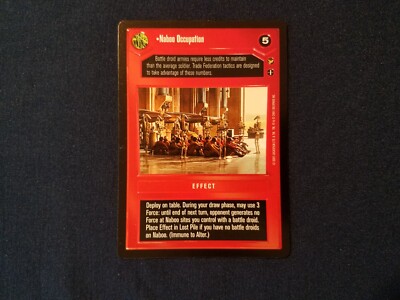 Star Wars CCG Theed Palace Naboo Occupation