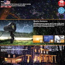 Outdoor Laser Projector RGB Lights Waterproof Remote Control Christmas New