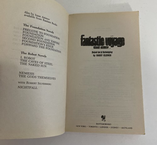 Fantastic Voyage By Isaac Asimov 1988 Bantam Paperback Book - Picture 11 of 18