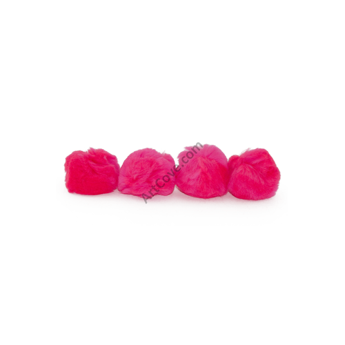 2 Zoll Neon Pink Basteln Bommeln 25 Stück - Bild 4 von 4