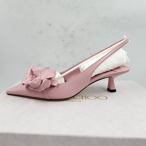 Jimmy Choo Amita Floral Slingback Kitten Heel Pumps Womens 6/36 Rose Pointed Toe - Picture 7 of 19