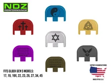 NDZ Glock Gen 5 17 19 23 45 Rear Slide Cover Plate Aluminum - Spiritual Images