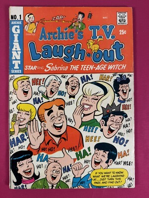 KEY! 1969 ARCHIE’S T.V. LAUGH-OUT #1 FINE - 1st Harvey Kinkle & Ambrose ...