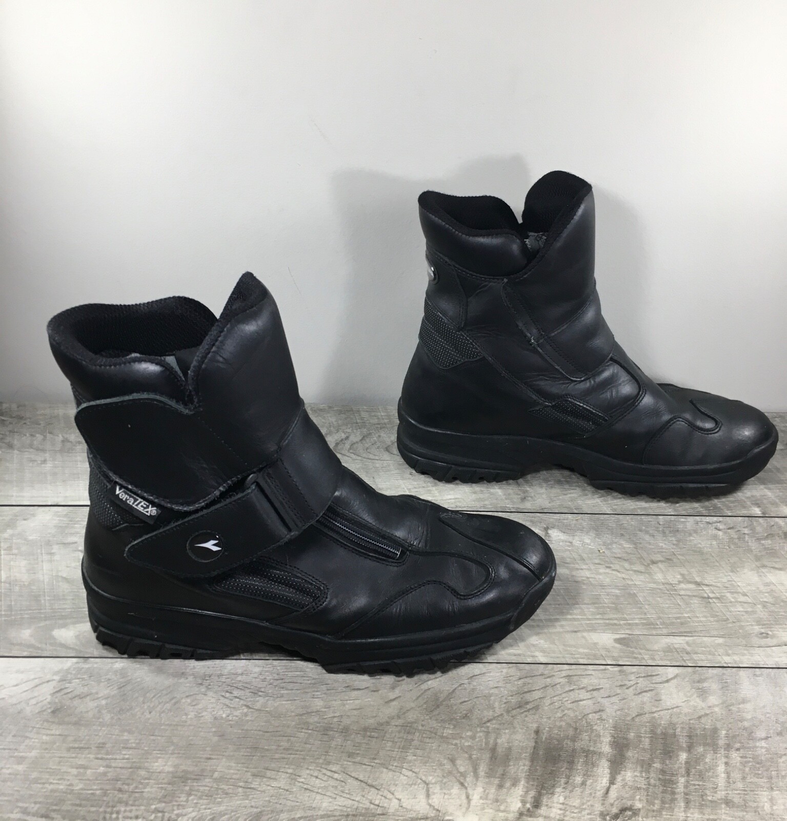 Diadora Veratex Men Motorcycle Riding Black Leath… - image 2