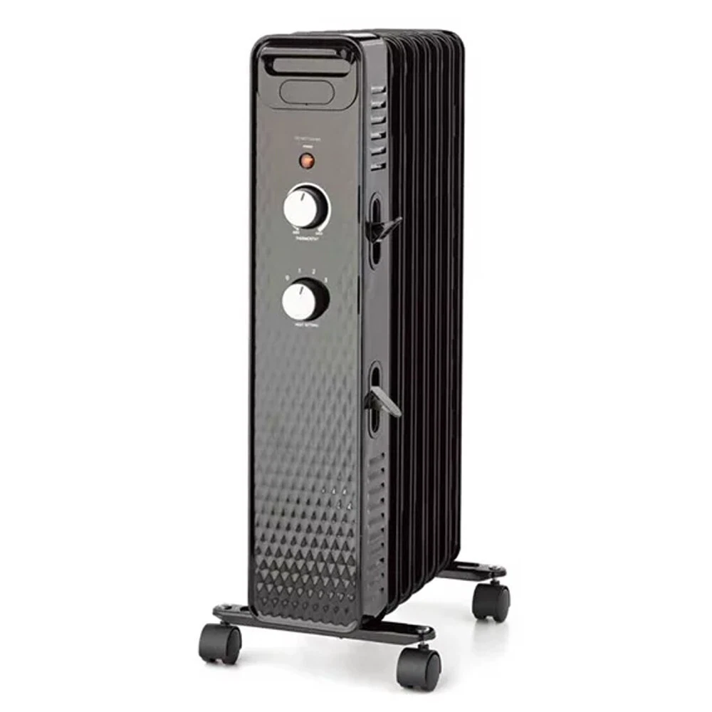 Mainstays Mechanical Oil Filled Electric Radiator Space Heater Black