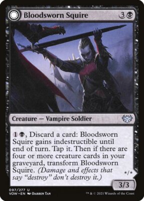 MTG Magic the Gathering Bloodsworn Squire (97/596) Innistrad Crimson Vow LP