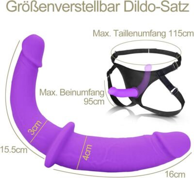 doppeldildo strap on Female G String Butt plug harness with front chain detail main image 1