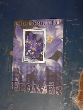 Dominica beautiful glory of the snow flower $6 stamp minisheet mint 