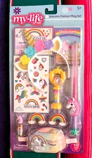 NEW! MY LIFE AS...UNICORN TRAINER! 10 Piece FUN ACCESSORIES SET for 18" Dolls!