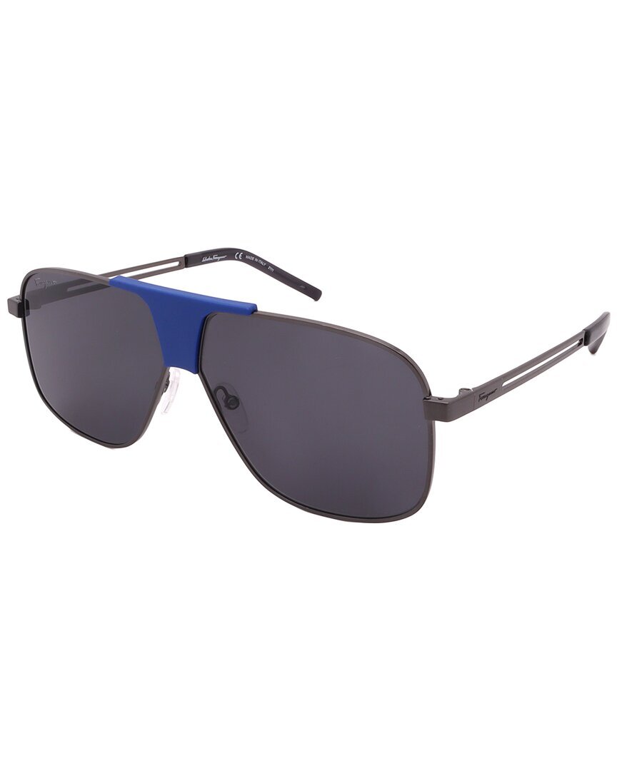 Ferragamo Men's Sf292s 63Mm Sunglasses Men's Blue eBay
