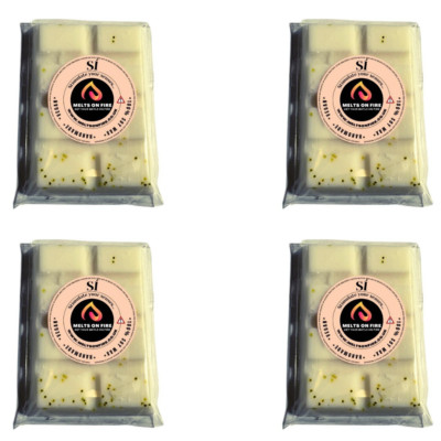 4x Wachs schmilzt handgefertigte Riegel stark duftend 25g Designer-Düfte (Si Armani).