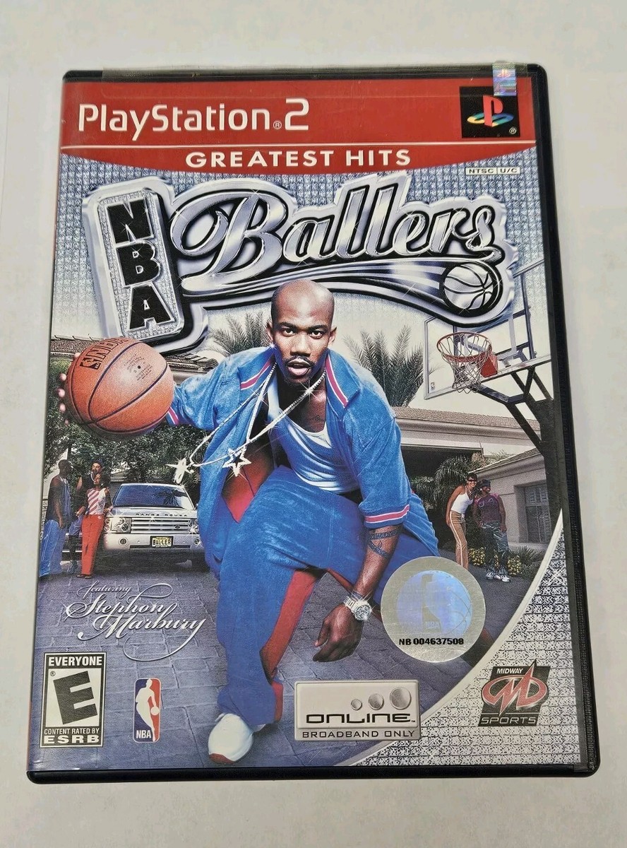 NBA Ballers Greatest Hits (PS2) -Disc & Case - Tested! Playstation