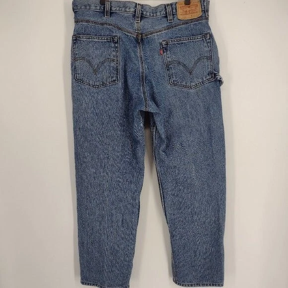 Y2K Vintage Levi's Double Knee Carpenter Utility Relaxed 550 Skate Jeans