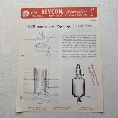 Devcon Corporation Danvers, Mass OEM Applications Zip Grip Newsletter No. 120