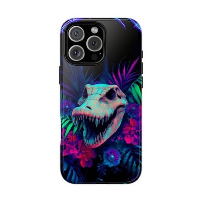 Phone Ink - iPhone | Galaxy | Pixel Case - Neon Crocodile Skull