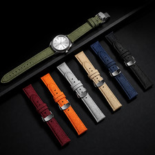 Sailcloth Watch Strap 20mm 22mm Waterproof Quick Release Band Men Women
