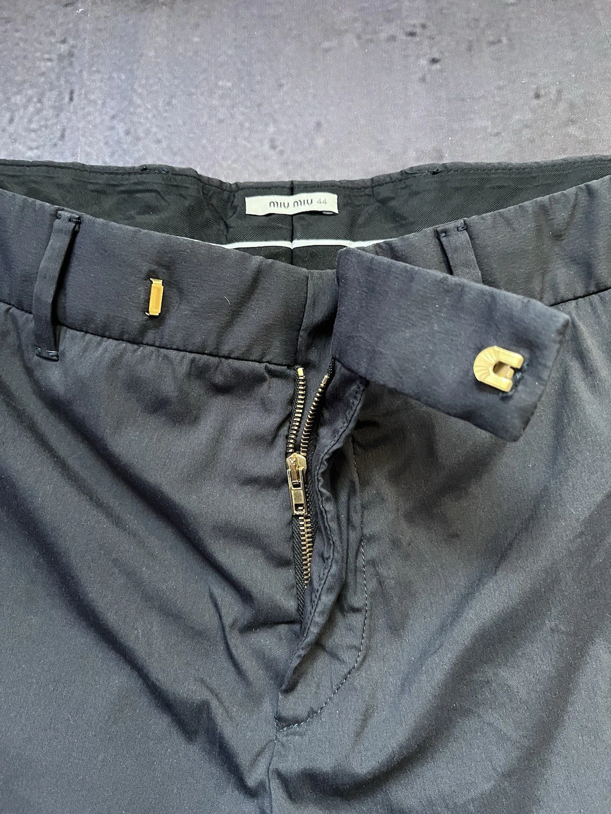 MiU MiU Vestito Pantalone Blu Navy Scuro Taglia 44 Donna