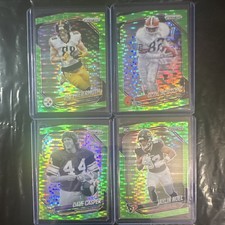Panini Prizm Green Prizm Rookie 2025 4 Card Lot Freiermuth Newsome Casper Noel