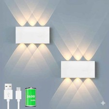 LED Magnetic Wall Sconces - RGB Wireless Pair