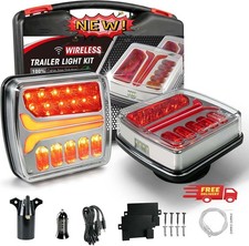 Luces inal mbricas magn ticas para remolque, kit de luces LED de remolque  Reca