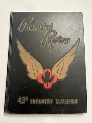 Vintage 1952 Pictorial Review 43d Infantry Division Hardback Book Military 