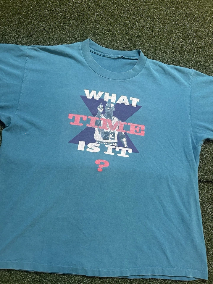 Vintage Nike Michael Jordan T-shirt Green/Teal XL 90’s Basketball NBA Bulls - Image 3 of 4