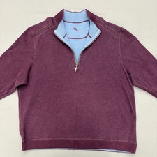 Tommy Bahama Flipshore Reversible Half Zip Pu...