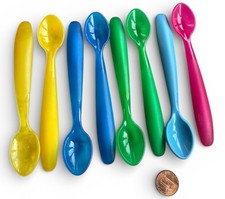 Vintage Greenbrier International Baby Feeding Spoons Set Of 8 Plastic