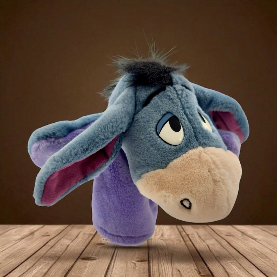 FIGURA TÍTERE MANO PELUCHE DISNEY EEYORE Winnie Pooh Vintage años 90 PISHER PRICE JUGUETE Foto 2 de 4