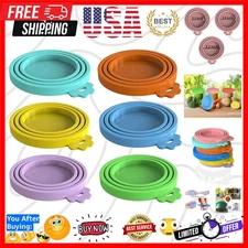 6 Pcs Food Can Lids Pet Can Covers for All Standard Size Dog and Cat Food Can...