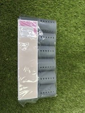 Diane Magnetic Rollers 1 1/2 in Gray Plastic 12-Pack D7020 Hair Styling Tools