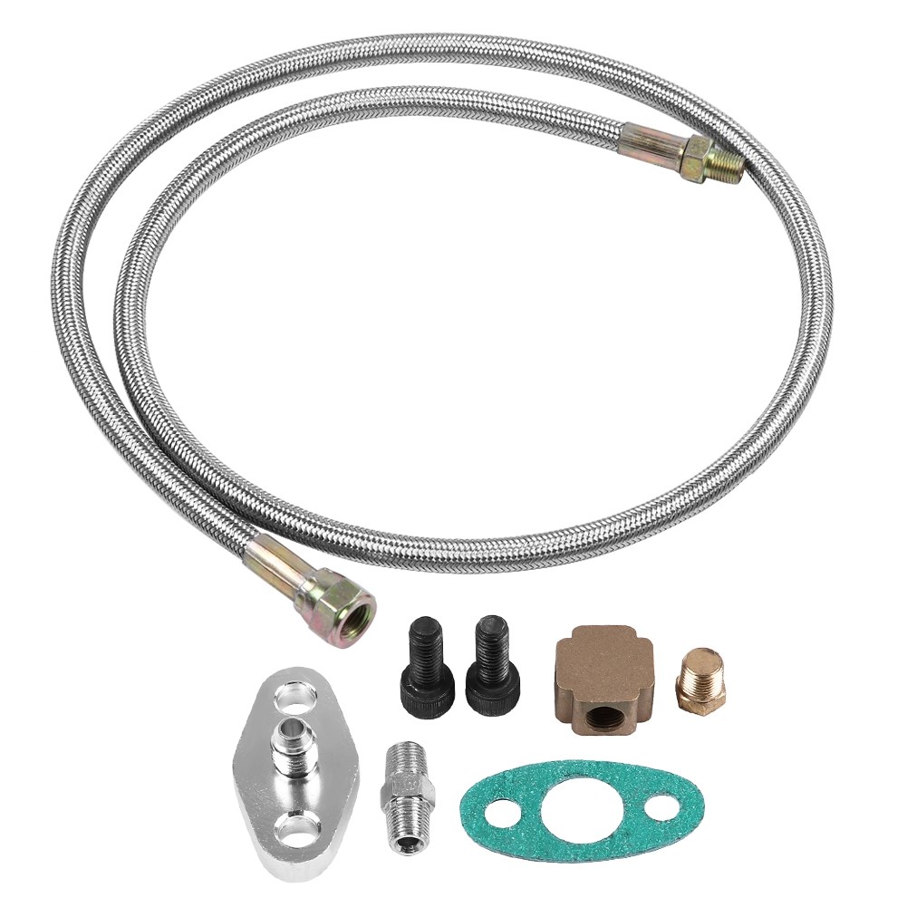 ❄ Turbo Oil Feed Line Kit Supply Complete Kit For T3 T4 T3/T4