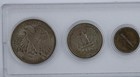 1942 US Coin Year Set, Nice Half Dollar, Quarter, Dime, Nickel and Cent; Silver — photo 3