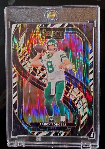 Panini 2024 Select Aaron Rodgers Premier Level Prizm New York Jets #126