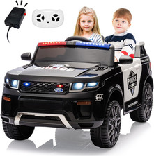 12V Kids Ride on Police Car with Remote Control Electric Police Car for Kids 3-8