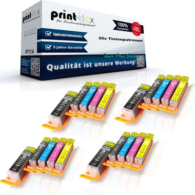 20x Ecoline XL  Patronen für Canon Pixma MG 5700Series 5750 5750Series 5751 5752