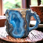 6.8oz Imitation Mineral Crystal Coffee Mugs Resin Latte Cup Christmas Gift