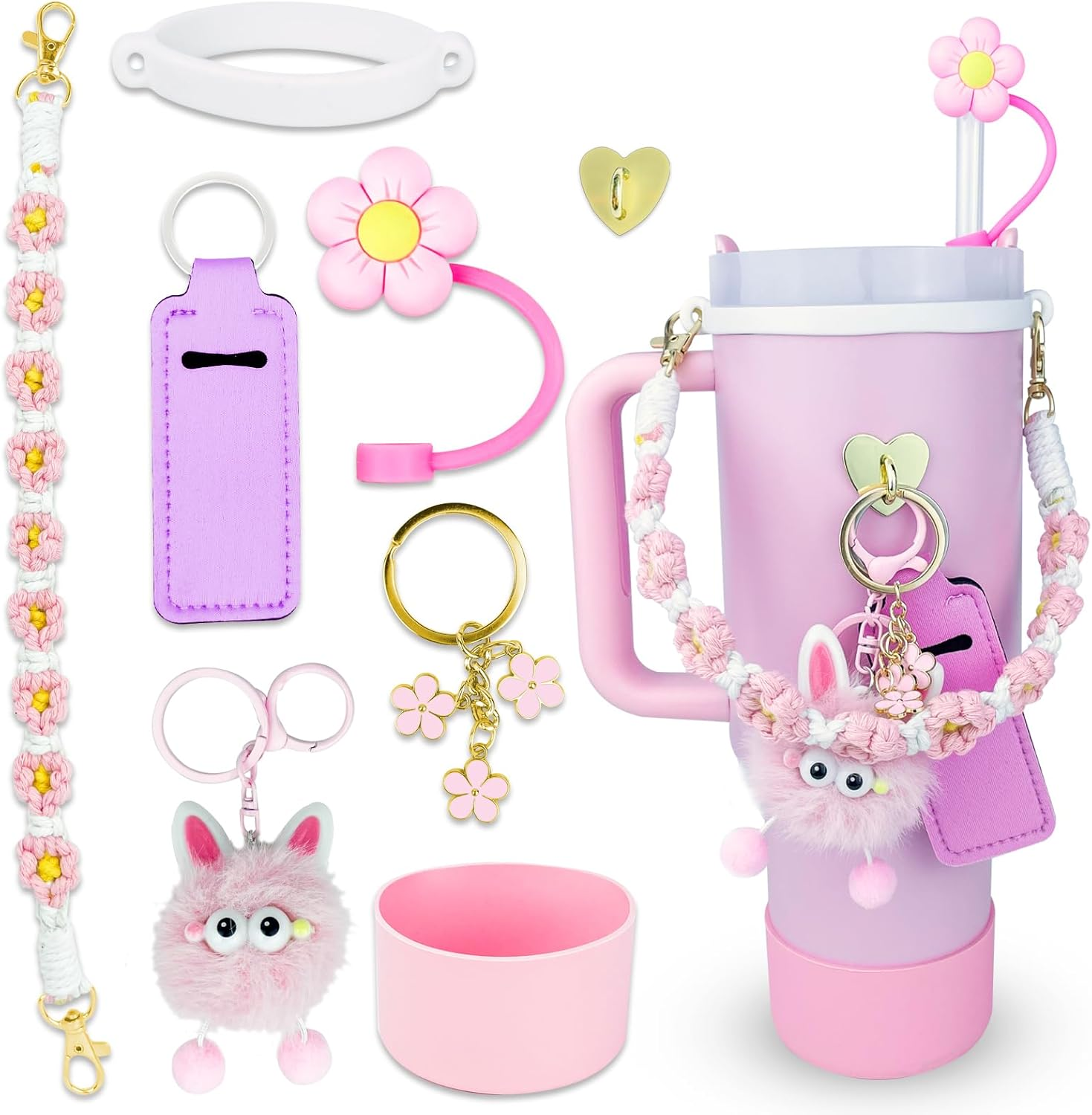 Stanley Cup Accessories Set – Handle Strap, Boot & Straw Cover for 30oz/40oz Bot-image