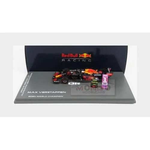 1:43 SPARK Red Bull F1 Rb16B #33 Winner Abu Dhabi Gp +Pit Verstappen 2021 S7861 - Immagine 2 di 2