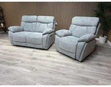 Havana Fabric 2 Seater Sofa + Armchair Power Recliner Sofa Set - RRP £3298