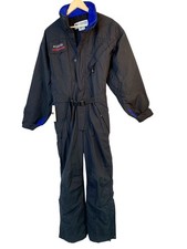 Columbia Titanium Mens Snow Suit Small Black Ski Vintage Winter RBB10720 EUC