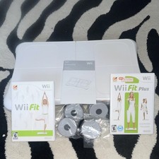 Nintendo Wii Balance Board Bundle with Wii Fit, Wii Fit Plus, Manuals