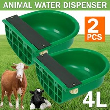 2X 4L Animal Automatic Float Valve Drinker WATER TROUGH Bowl Sheep Horse Dog Cow