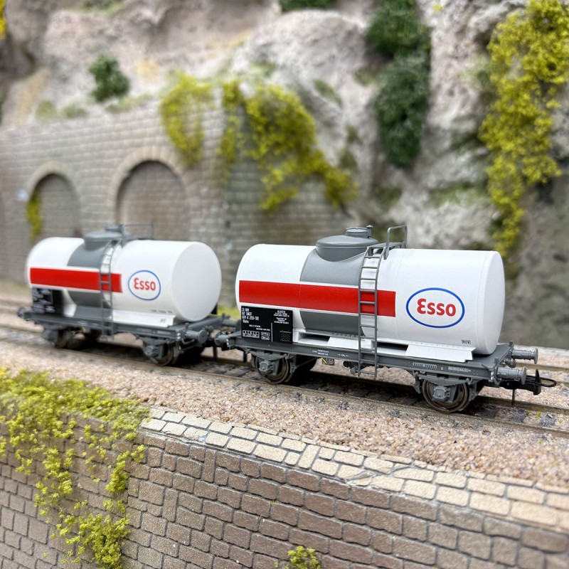 Wagons citernes ESSO SNCF REE MODELES WB-878 wagon citerne pétrole HO train miniature Époque IV
