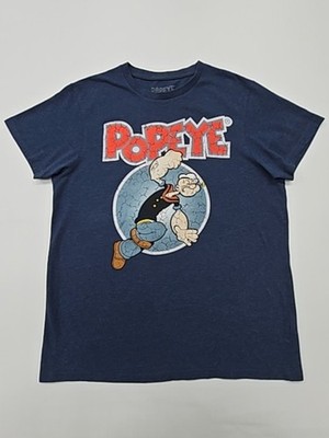 Primark Boys Navy Cartoon Popeye T-Shirt Kids L Regular Jersey