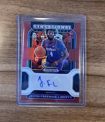 2022 Panini Prizm Draft Picks Javon Freeman-Liberty Red Prizm Autograph 088/199