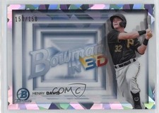 2022 Bowman Bowman in 3-D! Atomic Refractor 150/150 Henry Davis #B3D-2 3lf