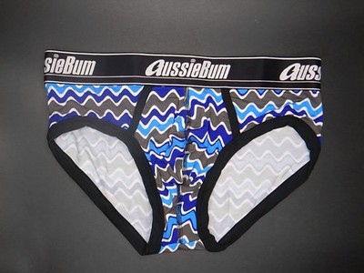 メンズ用ビキニ　AussieBum Pro 8枚セット AussieBum Men's 'Bender' Brief Underwear Size M L Blue Stripes NWT
